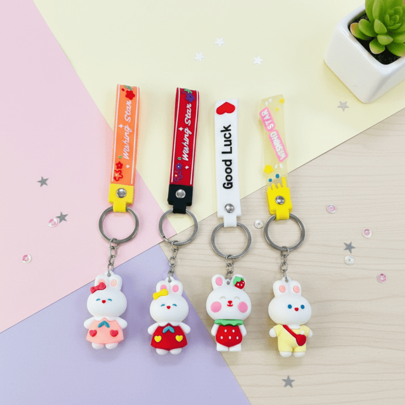 Cute Bunny Keychain