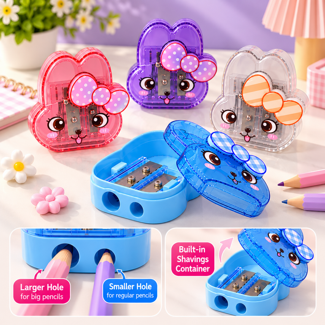 Cute Bunny Sharpener (1Pc)Stationery > Erasers &amp; SharpenersCrafty CuddleCute Bunny Sharpener (1Pc)Bunny Sharpener (5888)