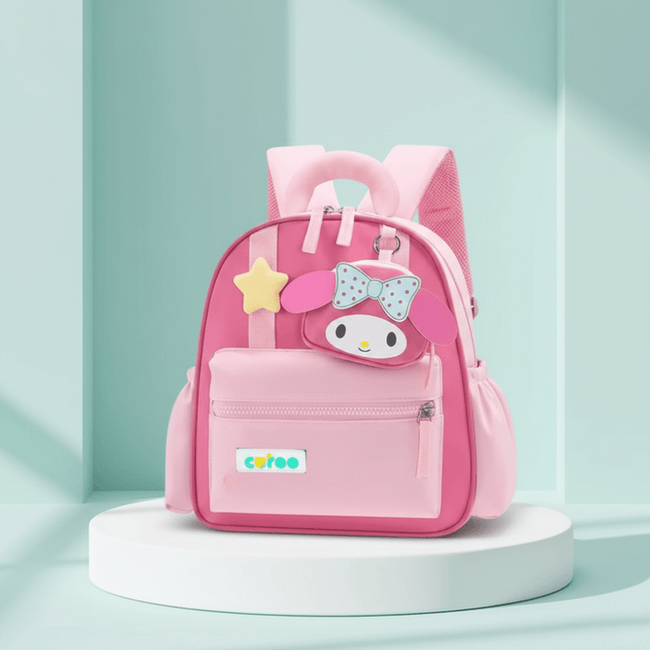 Cute Cartoon Backpack with Mini PouchKids BagsCRAFTY CUDDLEPink children&
