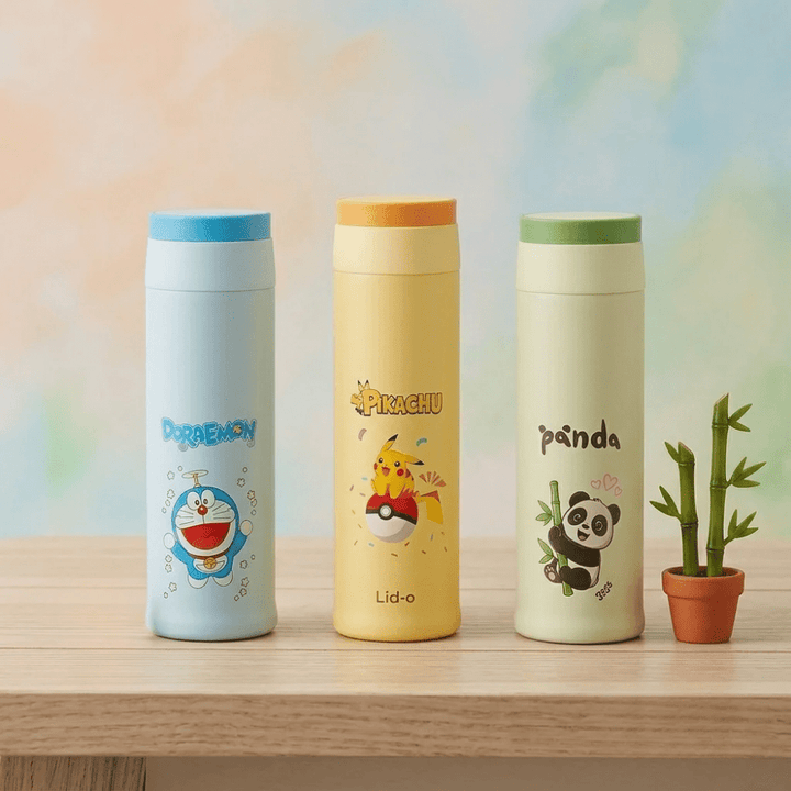Cute Cartoon Glass Water BottleCartoon Kids Water BottleCrafty CuddleCute Cartoon Glass Water Bottle