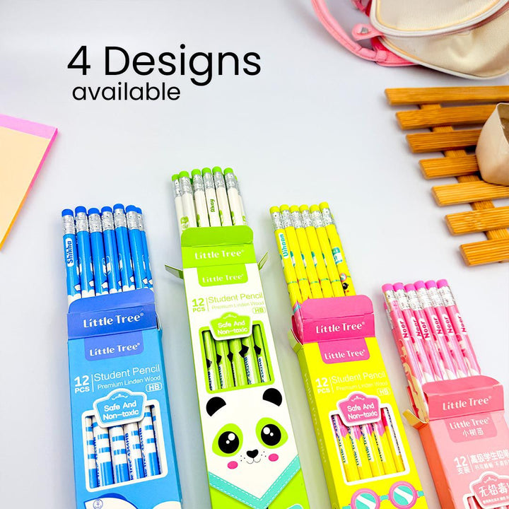 Cute Cartoon HB Pencils with EraserWriting PencilsCRAFTY CUDDLEPacks of Little Tree pencils in blue, green, yellow, and pink on a white background.1 Pack( Sailor Penguin)TrendingNow BestSellers MustHave AddToCart ViralProducts HotSelling ShopOnline InstaShopping ParentApproved KidsFavorites GiftIdeas BackToSchool StationeryLove CuteFinds ValueForMoney
