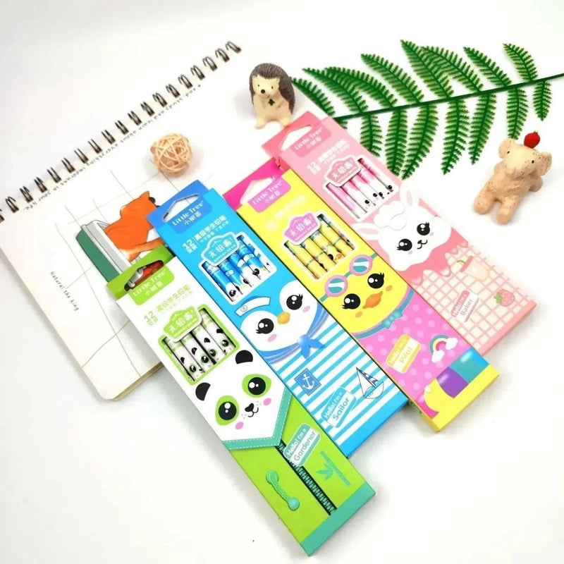 Cute Cartoon HB Pencils with Eraser