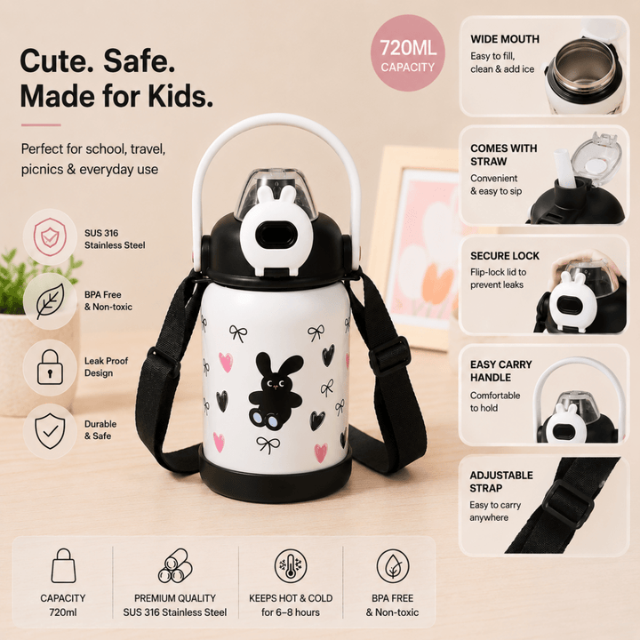 Cute Cartoon Water BottleCartoon Kids Water BottleCrafty CuddleChildren&