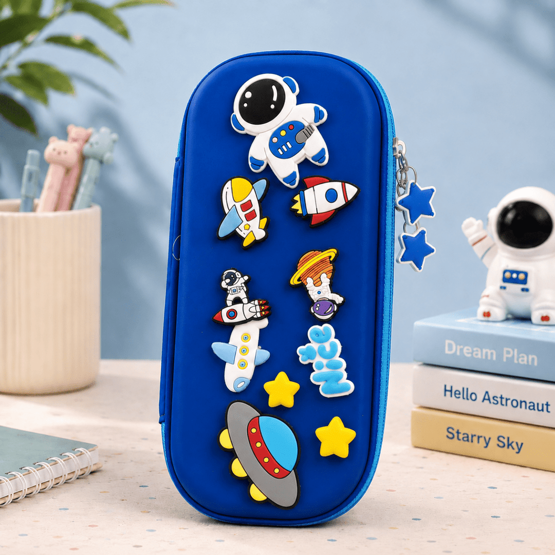 Cute Character EVA Pencil BoxPencil PouchCrafty CuddleCute Character EVA Pencil BoxBluehard shell pencil casezipper pencil pouch
