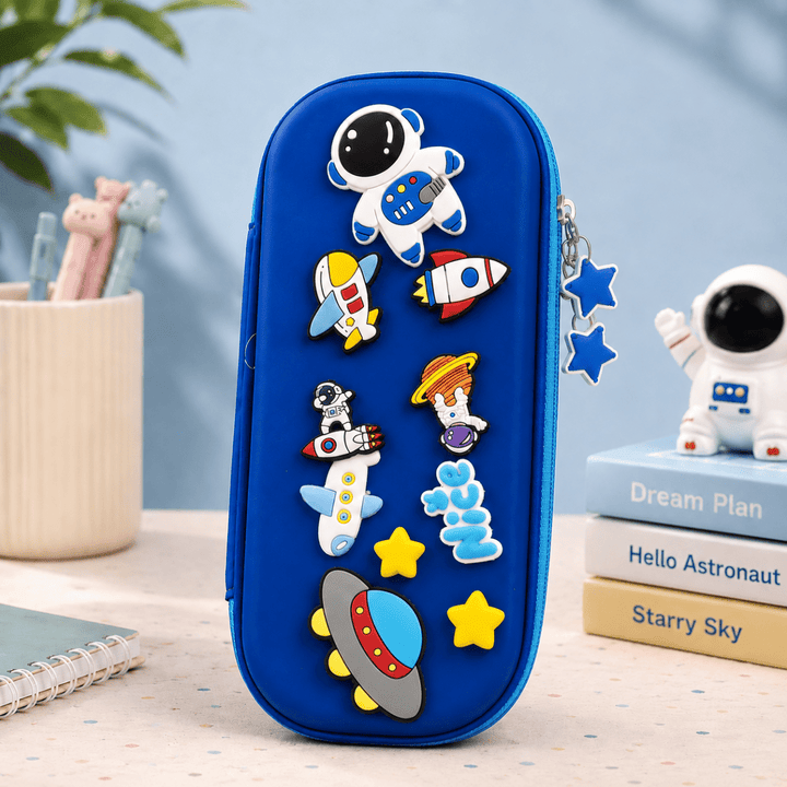 Cute Character EVA Pencil BoxPencil PouchCrafty CuddleCute Character EVA Pencil BoxBluehard shell pencil casezipper pencil pouch