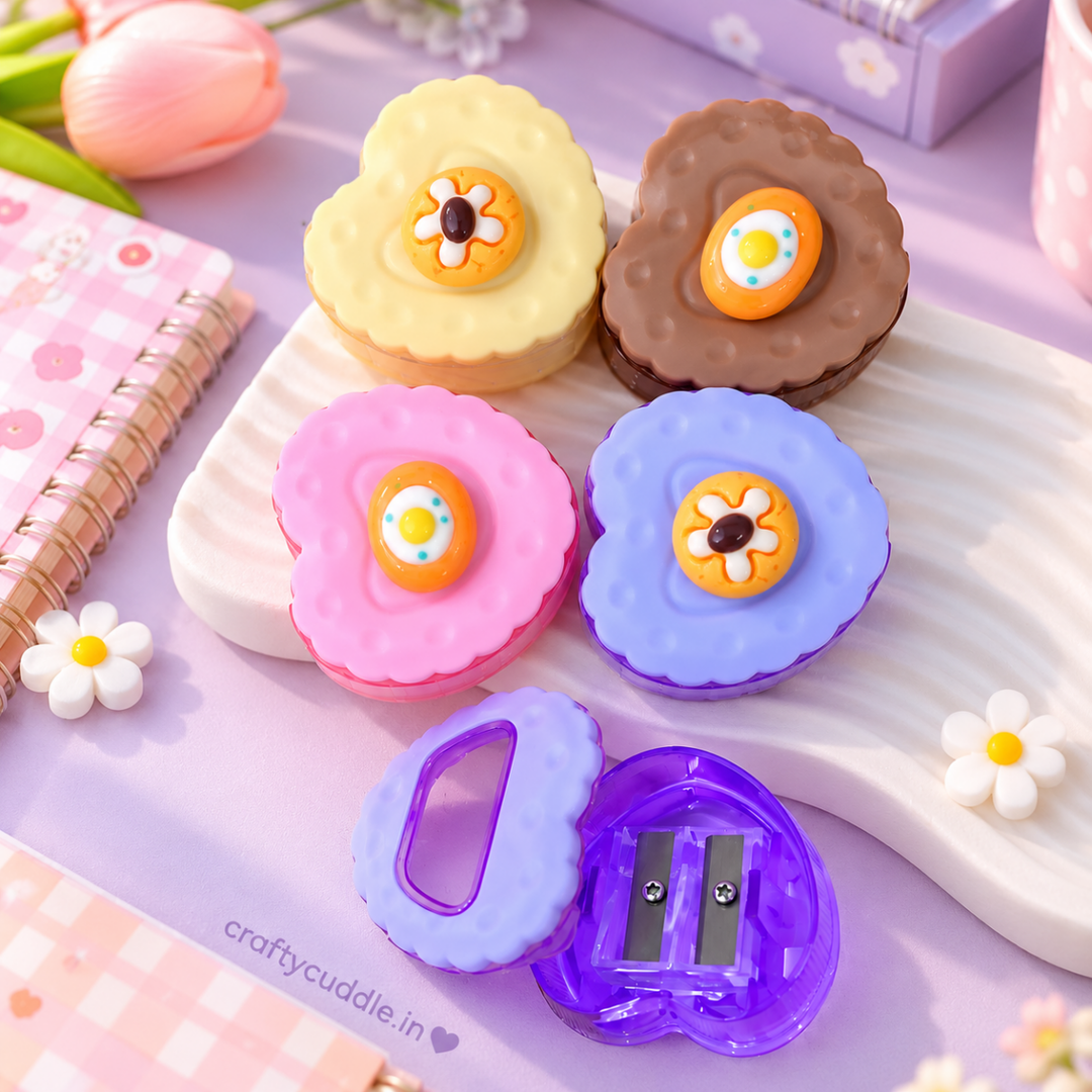 Cute Cookie Design Pencil Sharpener (1Pc)Stationery > Erasers &amp; SharpenersCrafty CuddleCute Cookie Design Pencil Sharpener (1Pc)Cookie Sharpener (5885)