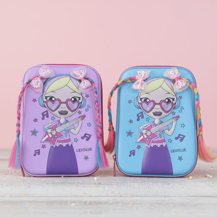 Cute Girl Printed Hardtop Pencil CasePencil PouchCRAFTY CUDDLETwo colorful pencil cases with a cartoon character on a pink backgroundPinkPencilCase CuteStationery GirlsStationery HardtopPencilCase SchoolEssentials KidsAccessories BackToSchool StationeryLover LargeCapacityPouch OrganizerCase CartoonPrint TrendyKids GiftForGirls SchoolBagMustHave CuteSchoolSupplies