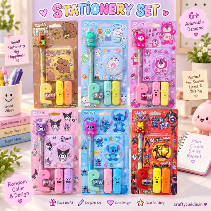 Cute Kids Stationery SetStationery SetsCrafty CuddleCute Kids Stationery Set1