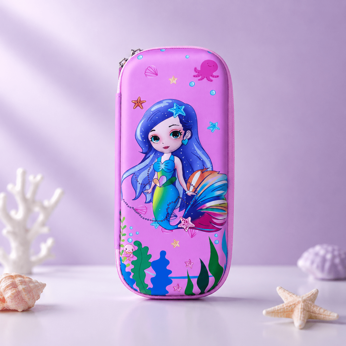 Cute Mermaid Hard Shell Pencil CasePencil PouchCrafty CuddleCute Mermaid Hard Shell Pencil CaseMermaidPencilCase HardShellPencilCase KidsStationery CuteStationery PencilBox SchoolSupplies BackToSchool StationeryLover GirlsAccessories CraftyCuddleStationeryAddict