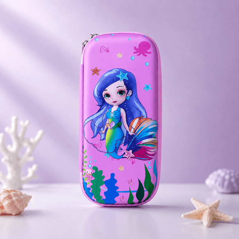 Cute Mermaid Hard Shell Pencil Case