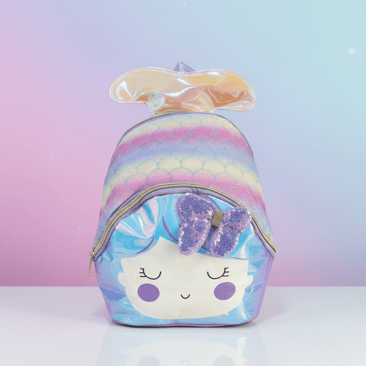 Cute Mermaid Mini Backpack for GirlsKids BagsCRAFTY CUDDLEColorful backpack with mermaid design and butterfly on a gradient backgroundPurpleMermaidBackpack CuteKidsBag GirlsBackpack MiniBackpack HolographicBag GlitterBackpack PastelAesthetic KidsFashion ToddlerBackpack BackToSchool GiftForGirls UnicornVibes CuteAccessories KidsTravelBag TrendyKids