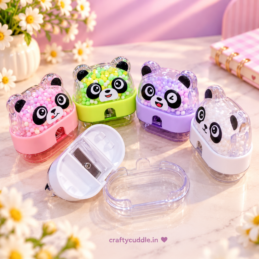 Cute Panda Bead Pencil Sharpener (1Pc)Stationery > Erasers &amp; SharpenersCrafty CuddleCute Panda Bead Pencil Sharpener (1Pc)Panda Sharpener (5894)