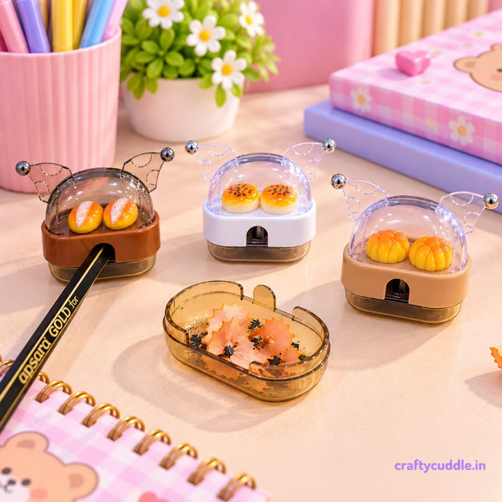 Cute Pastry Caterpillar Pencil SharpenerStationery > Erasers &amp; SharpenersCrafty CuddleCute Pastry Caterpillar Pencil SharpenerPastry Sharpener (5897)