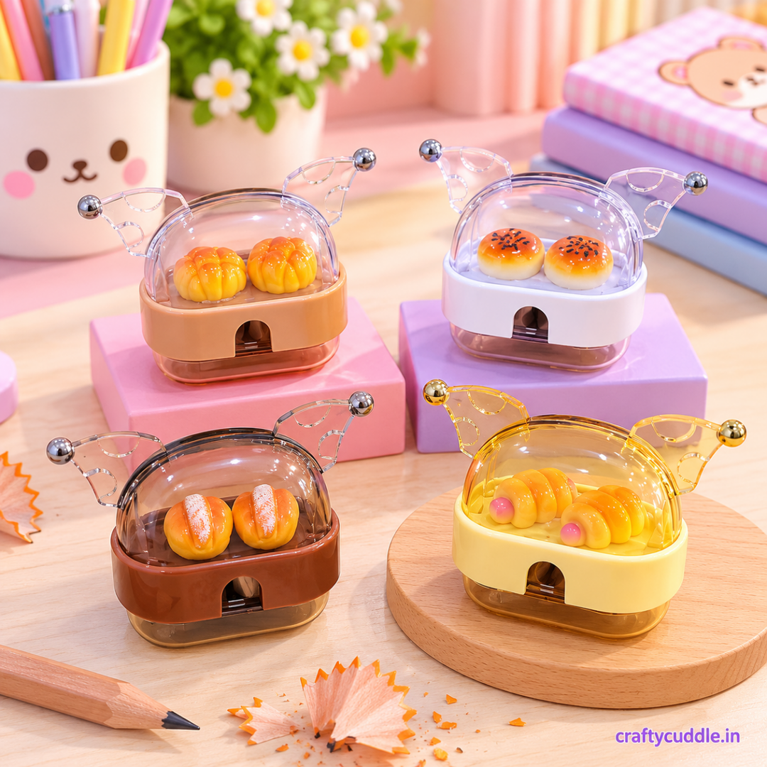 Cute Pastry Caterpillar Pencil SharpenerStationery > Erasers &amp; SharpenersCrafty CuddleCute Pastry Caterpillar Pencil SharpenerPastry Sharpener (5897)