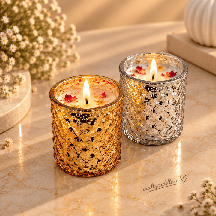 Decorative Glass Jar Candle with Dried FlowersCandlesCrafty CuddleDecorative Glass Jar Candle with Dried Flowers1 PcScentedCandles CandleGiftSet DecorativeCandles HomeDecor FragranceCandles GiftSet CandleSet HomeDecorIndia FestiveGifting CraftyCuddle