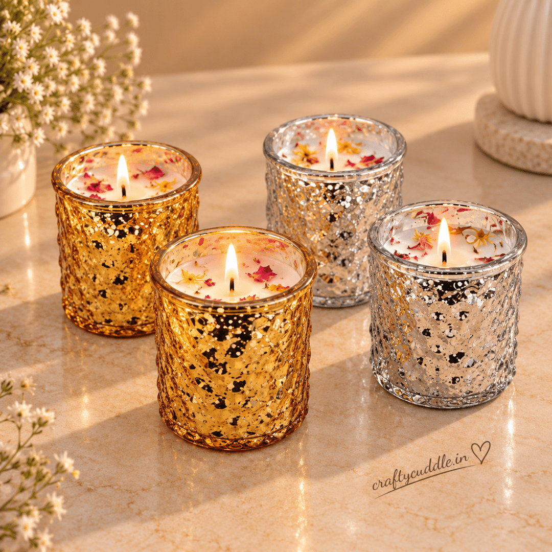 Decorative Glass Jar Candle with Dried FlowersCandlesCrafty CuddleDecorative Glass Jar Candle with Dried Flowers1 PcScentedCandles CandleGiftSet DecorativeCandles HomeDecor FragranceCandles GiftSet CandleSet HomeDecorIndia FestiveGifting CraftyCuddle