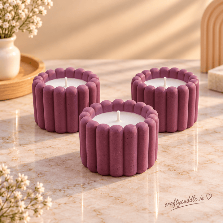 Decorative Ribbed Design CandlecandleCrafty CuddleDecorative Ribbed Design Candle1 PcScentedCandles CandleGiftSet DecorativeCandles HomeDecor FragranceCandles GiftSet CandleSet HomeDecorIndia FestiveGifting CraftyCuddle