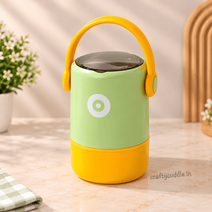 Double-Layer Insulated Lunch BoxStainless Steel Lunch BoxCrafty CuddleDouble-Layer Insulated Lunch BoxGreenLunchBox KidsLunchBox StainlessSteelLunchBox InsulatedLunchBox FoodContainer SchoolLunchBox LunchBoxForKids LeakProofLunchBox PortableLunchBox KidsEssentials