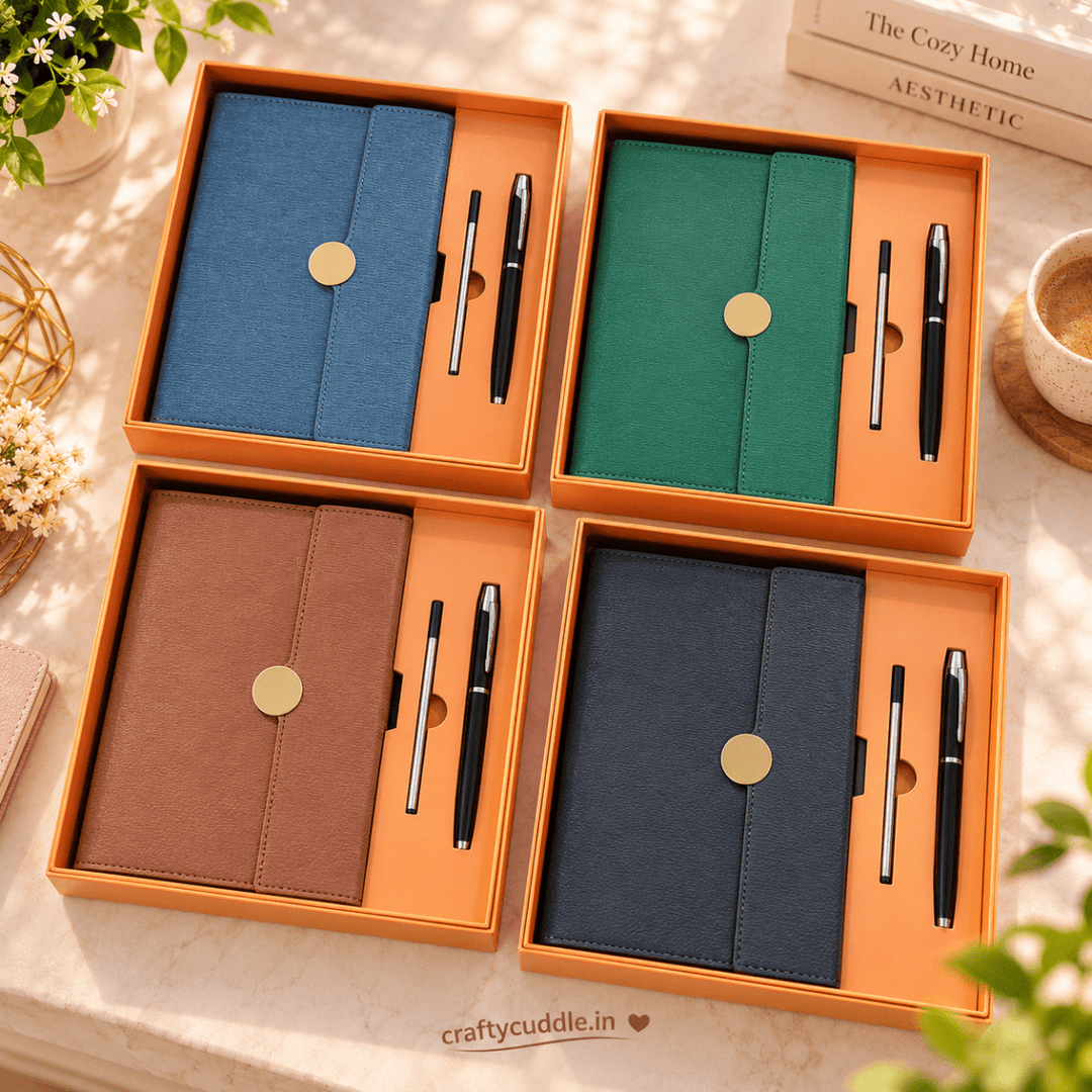 Elegant A5 Diary &amp; Pen Gift SetDiaryCrafty CuddleElegant A5 Diary &amp; Pen Gift SetDiary Gift set (25-70)