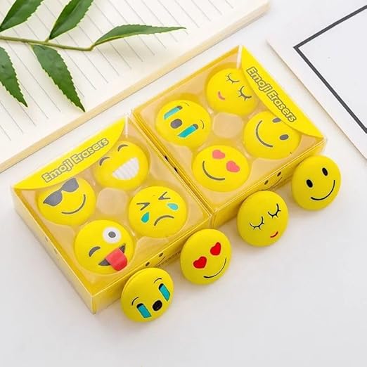 Emoji Fun Erasers - Pack of Smiley, Silly & Cool Expressions! 😍🤣😎😭 - CRAFTY CUDDLEEmoji Fun Erasers - Pack of Smiley, Silly & Cool Expressions! 😍🤣😎😭product_type  for kids