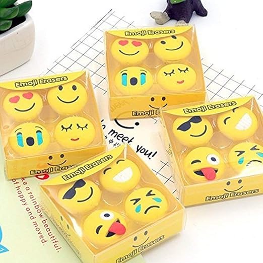 Emoji Fun Erasers - Pack of Smiley, Silly & Cool Expressions! 😍🤣😎😭 - CRAFTY CUDDLEEmoji Fun Erasers - Pack of Smiley, Silly & Cool Expressions! 😍🤣😎😭product_type  for kids