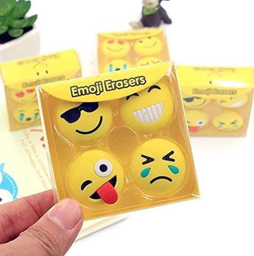Emoji Fun Erasers - Pack of Smiley, Silly & Cool Expressions! 😍🤣😎😭 - CRAFTY CUDDLEEmoji Fun Erasers - Pack of Smiley, Silly & Cool Expressions! 😍🤣😎😭product_type  for kids