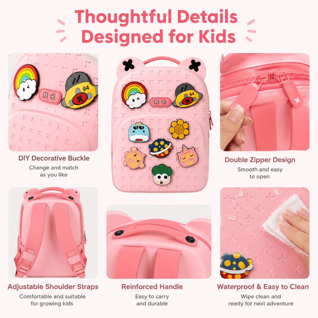 EVA Waterproof Backpack with DIY CharmsCrafty CuddleEVA Waterproof Backpack with DIY Charms
