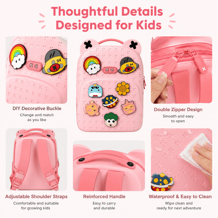 EVA Waterproof Backpack with DIY CharmsCrafty CuddleEVA Waterproof Backpack with DIY Charms