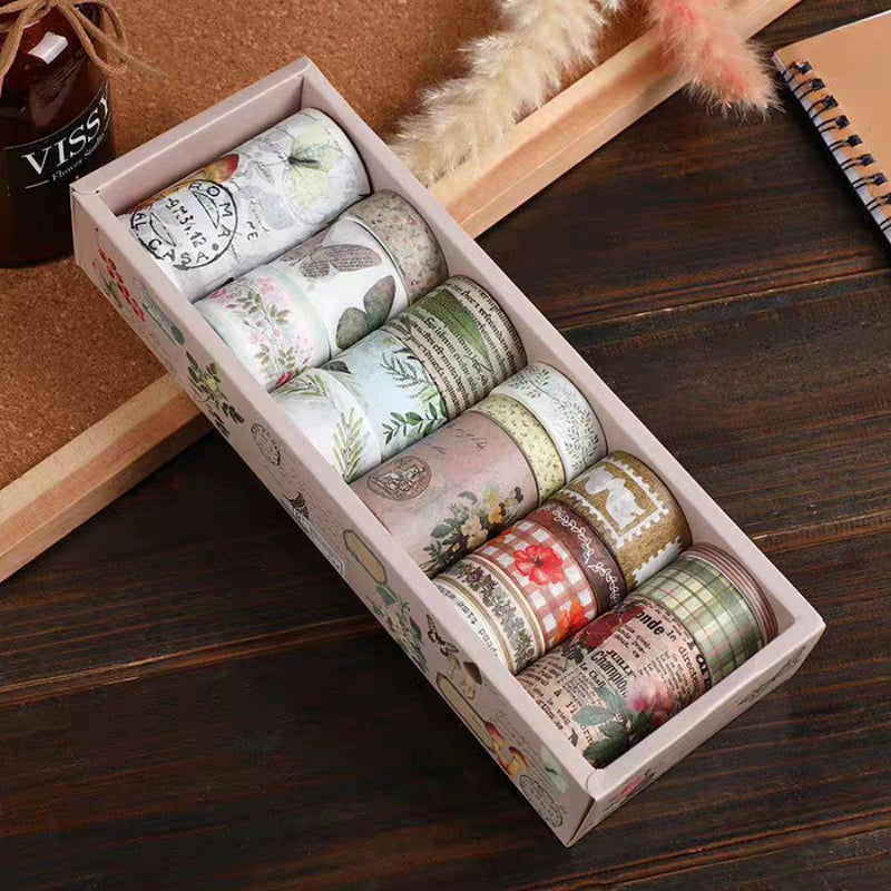 Floral Botanical Washi Tape Set- 18 Rolls