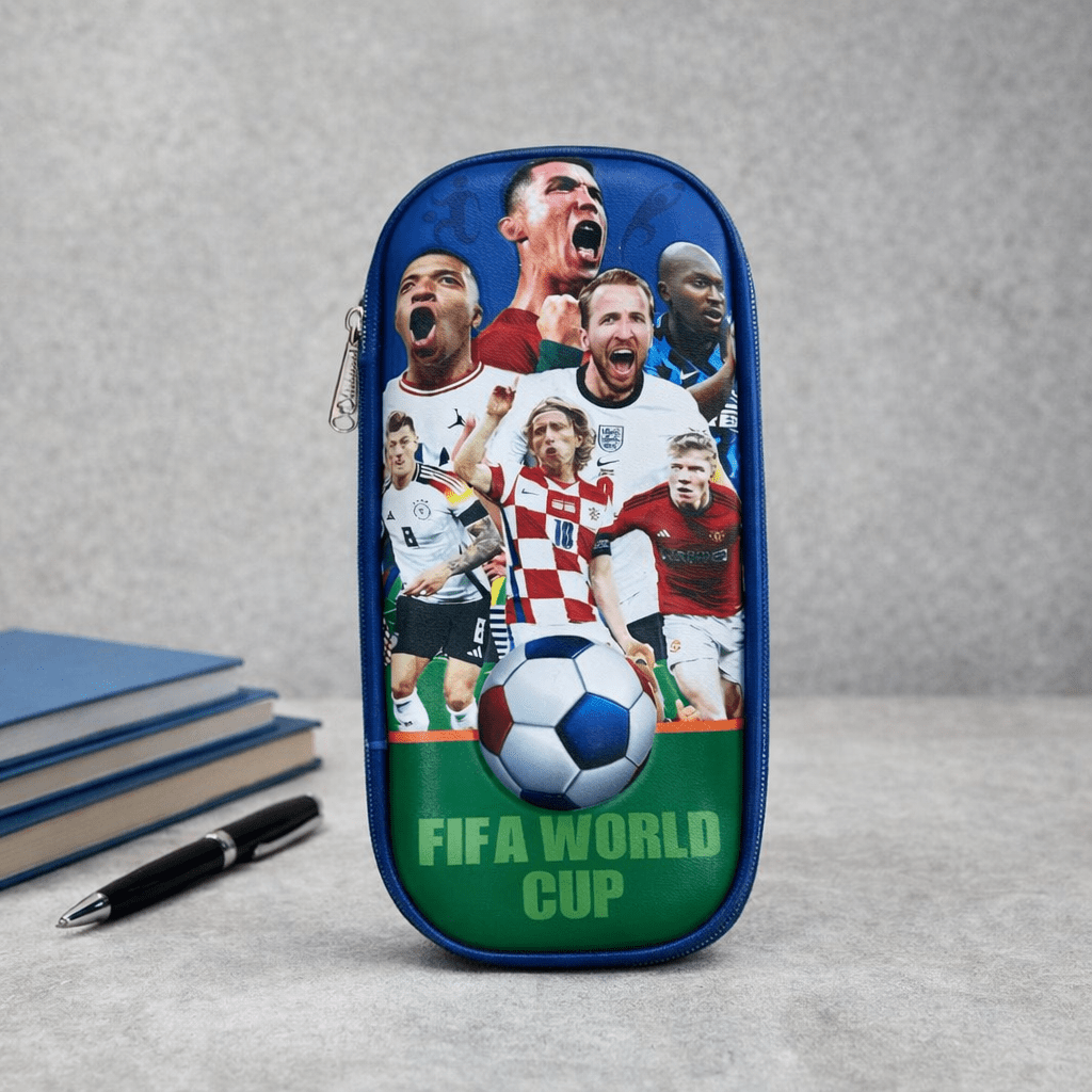 Football Theme EVA Pencil PouchPencil PouchCrafty CuddlePencil case with soccer player design and &