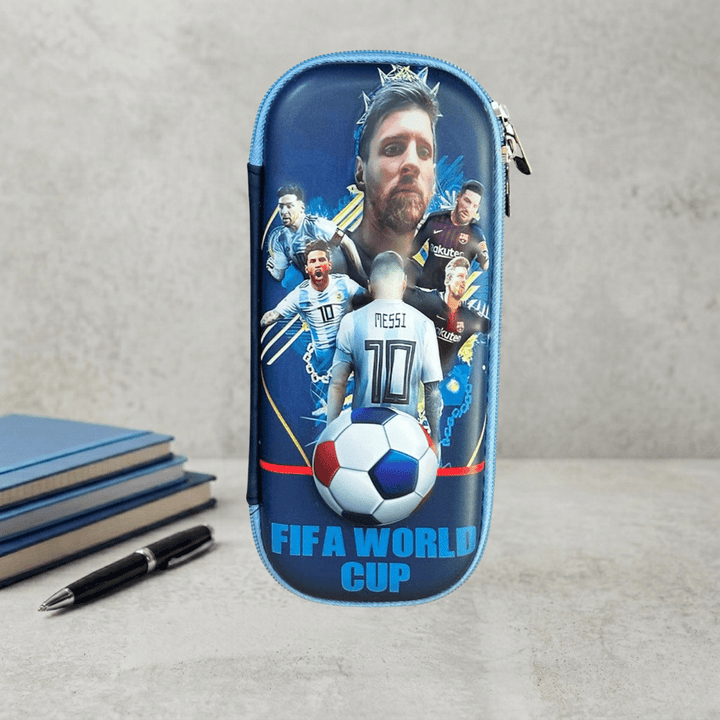 Football Theme EVA Pencil PouchPencil PouchCrafty CuddlePencil case with soccer player design and &