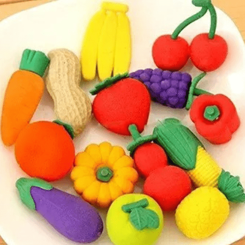 Fruit &amp; Veggie Fun Erasers 🍓🥕🍌 - CRAFTY CUDDLEFruit &amp; Veggie Fun Erasers 🍓🥕🍌product_type  for kids