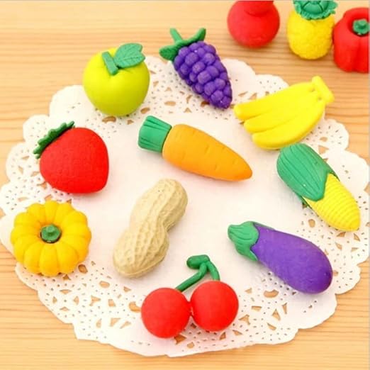 Fruit &amp; Veggie Fun Erasers 🍓🥕🍌 - CRAFTY CUDDLEFruit &amp; Veggie Fun Erasers 🍓🥕🍌product_type  for kids