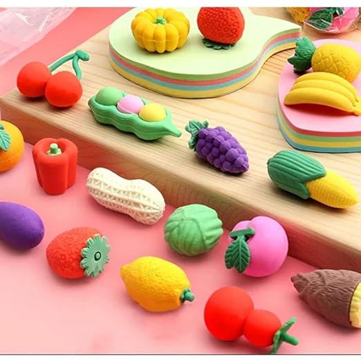 Fruit &amp; Veggie Fun Erasers 🍓🥕🍌 - CRAFTY CUDDLEFruit &amp; Veggie Fun Erasers 🍓🥕🍌product_type  for kids