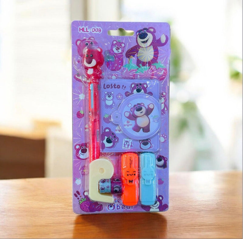 Cute Teddy Bear Kids Stationery Gift Set