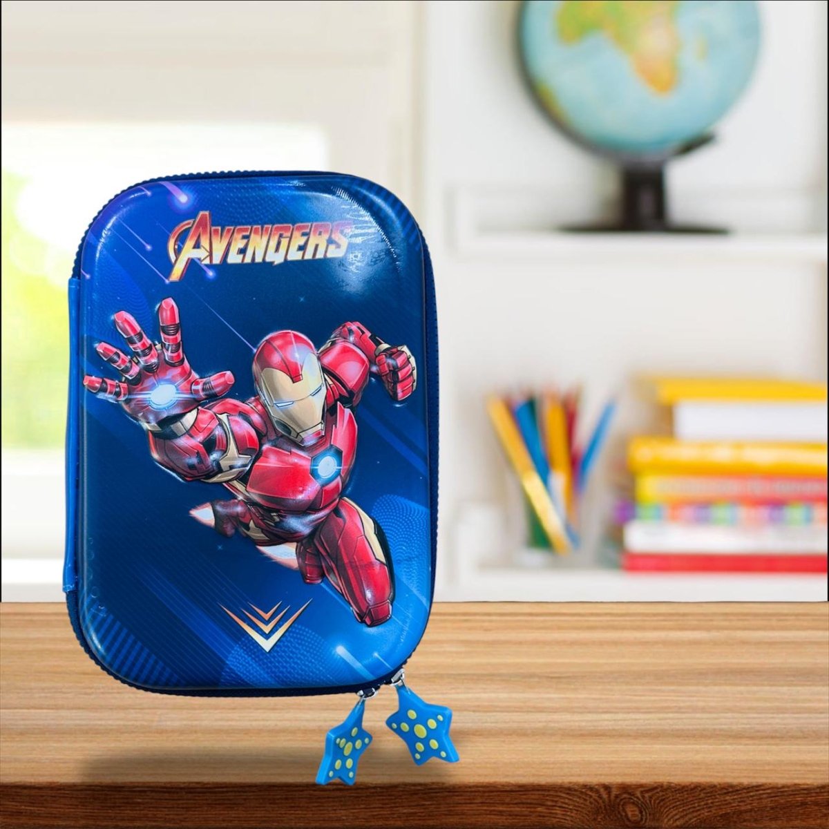 Iron Man Heroic Pencil Pouch for kids with bold superhero design