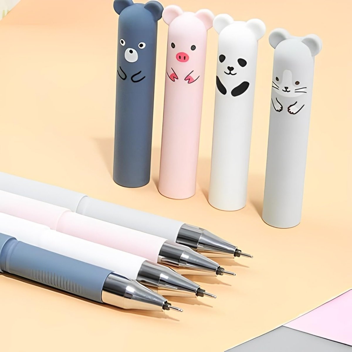 🐾 Kawaii 0.35mm Erasable Gel Pens – 4 Cute Animal Designs! ✍️🧸CRAFTY CUDDLE🐾 Kawaii 0.35mm Erasable Gel Pens – 4 Cute Animal Designs! ✍️🧸Piggy🐷1