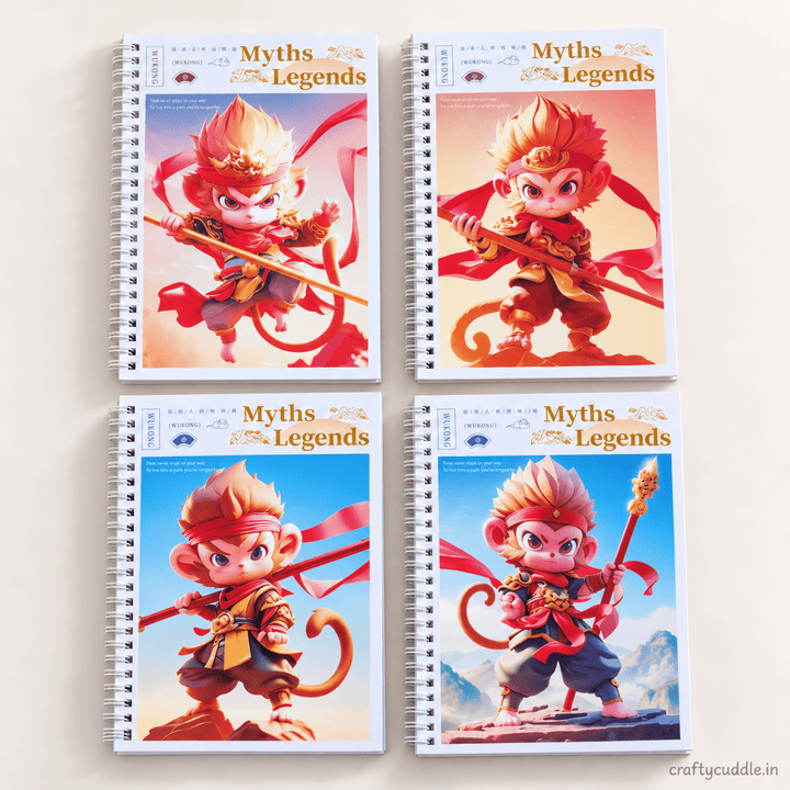Kawaii Cartoon Spiral Notebook (1Pc)DiaryCrafty CuddleKawaii Cartoon Spiral Notebook (1Pc)Monkey King