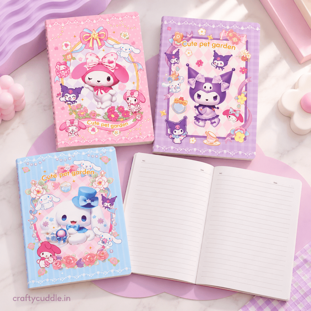 Kawaii Pet Garden NotebookDiaryCrafty CuddleKawaii Pet Garden Notebook