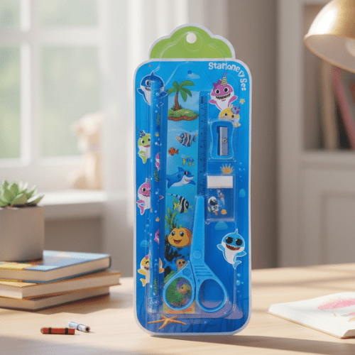 Kids 5 - Piece Cartoon Stationery SetStationery SetsCRAFTY CUDDLEPackaged stationery set with cartoon characters on a deskUnderwaterkidsstationery cutestationery schoolsupplies backtoschool stationerylove cartoonstationery kawaiistationery kidsgifts returngifts studentessentials stationeryshop creativekids schoolessentials giftideasforkids trendingproducts shopnow