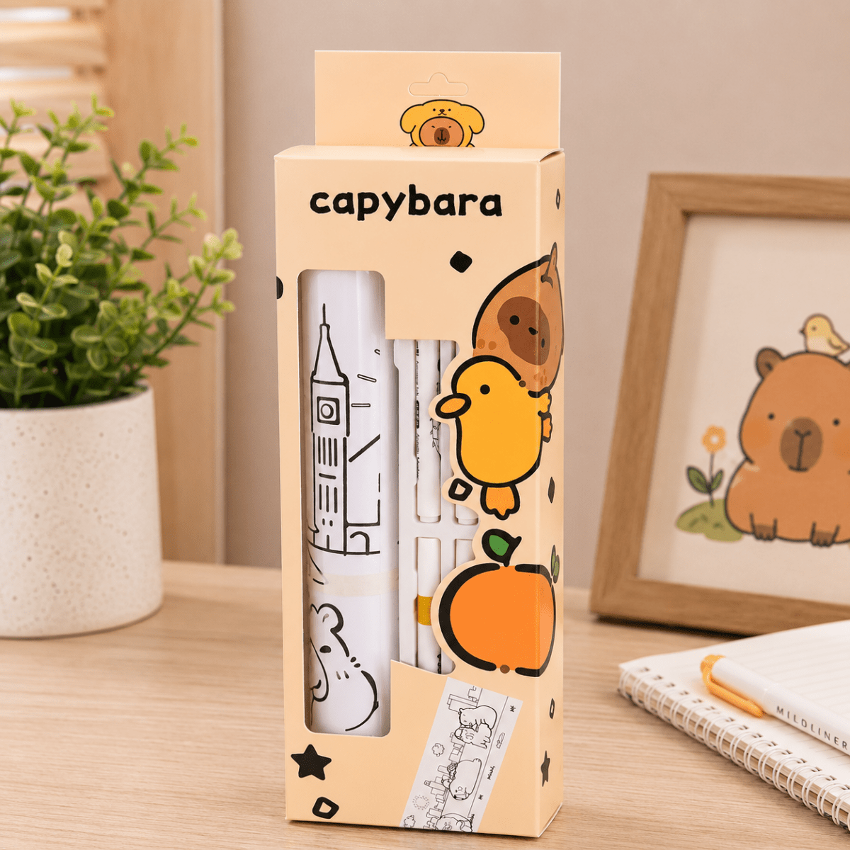 Kids Acrylic Marker Coloring Kit SetKids Coloring Kit (multiple items)Crafty CuddleKids Acrylic Marker Coloring Kit SetCapybaraKidsColoringKit AcrylicMarkers CreativeKids KidsArt ColoringFun ArtAndCraft StationeryLover KidsActivities GiftForKids CraftyCuddleStationeryAddict