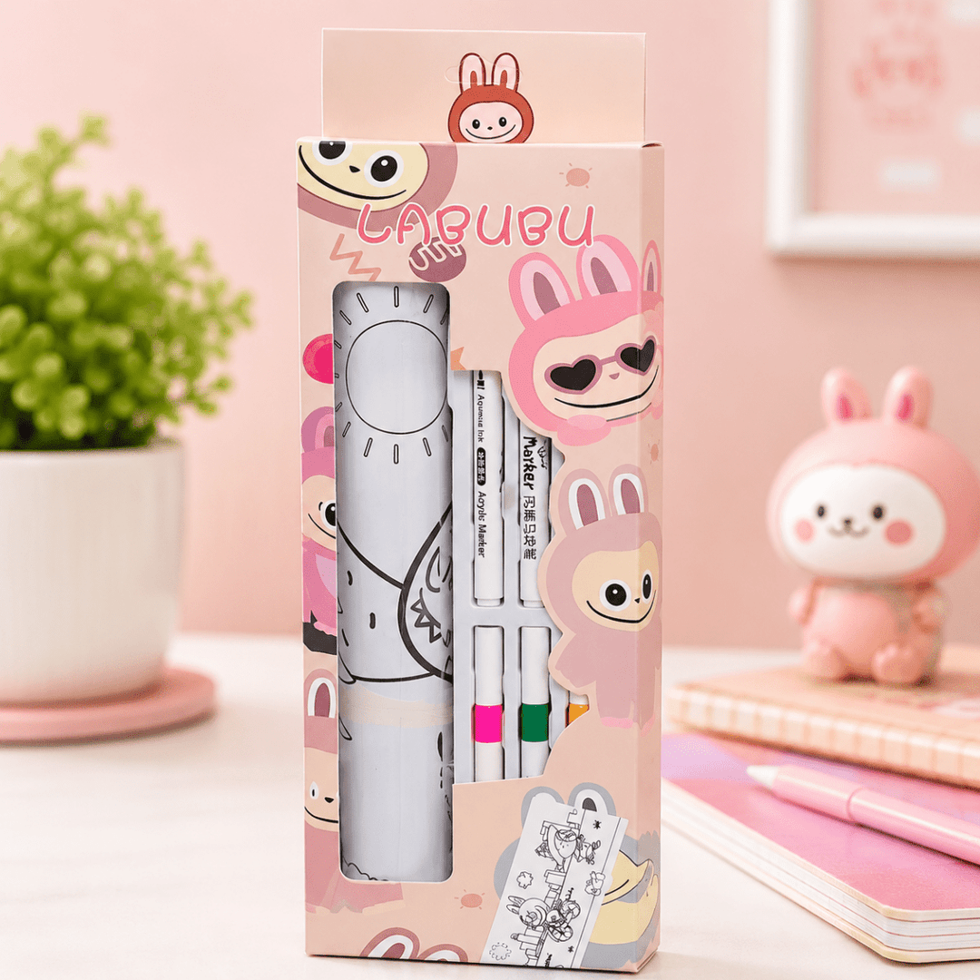 Kids Acrylic Marker Coloring Kit SetKids Coloring Kit (multiple items)Crafty CuddleKids Acrylic Marker Coloring Kit SetLabubuKidsColoringKit AcrylicMarkers CreativeKids KidsArt ColoringFun ArtAndCraft StationeryLover KidsActivities GiftForKids CraftyCuddleStationeryAddict