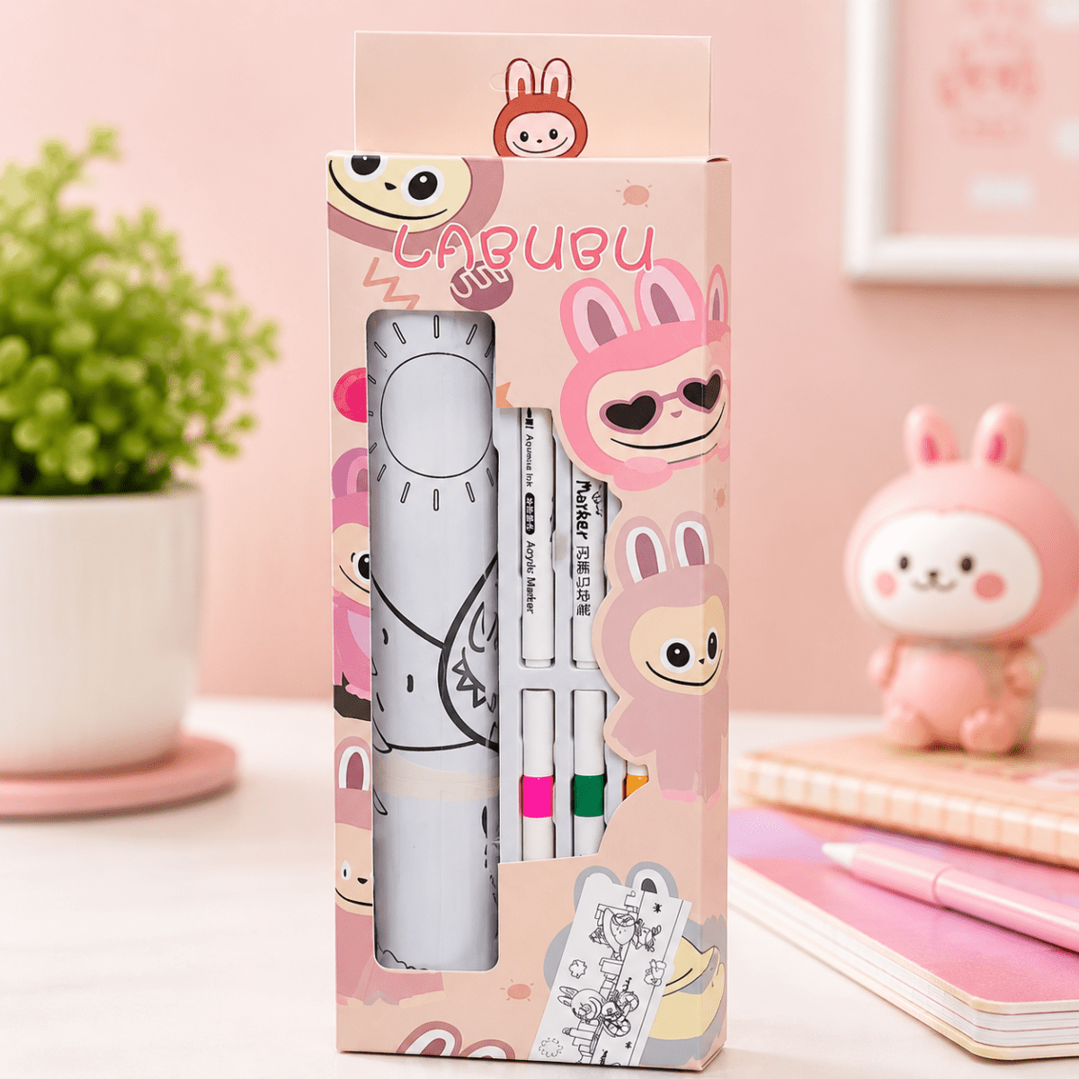 Kids Acrylic Marker Coloring Kit SetKids Coloring Kit (multiple items)Crafty CuddleKids Acrylic Marker Coloring Kit SetLabubuKidsColoringKit AcrylicMarkers CreativeKids KidsArt ColoringFun ArtAndCraft StationeryLover KidsActivities GiftForKids CraftyCuddleStationeryAddict