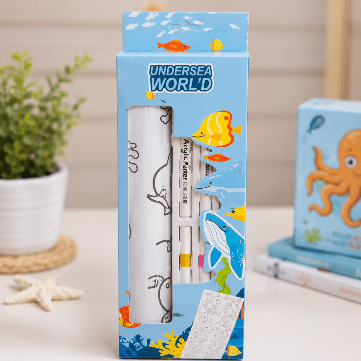 Kids Acrylic Marker Coloring Kit SetKids Coloring Kit (multiple items)Crafty CuddleKids Acrylic Marker Coloring Kit SetUndersea WorldKidsColoringKit AcrylicMarkers CreativeKids KidsArt ColoringFun ArtAndCraft StationeryLover KidsActivities GiftForKids CraftyCuddleStationeryAddict