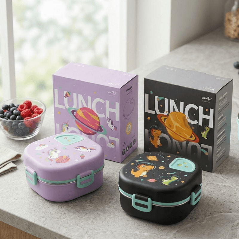 Kids Cartoon Stainless Steel Bento Lunch Box