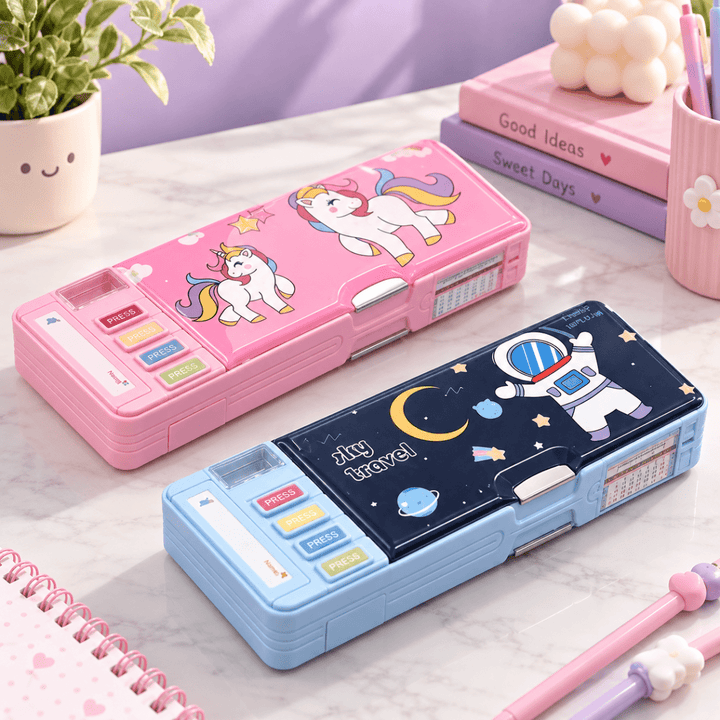 Kids Dual Sided Magnetic Pencil BoxPencil BoxCrafty CuddleKids Dual Sided Magnetic Pencil BoxBlue