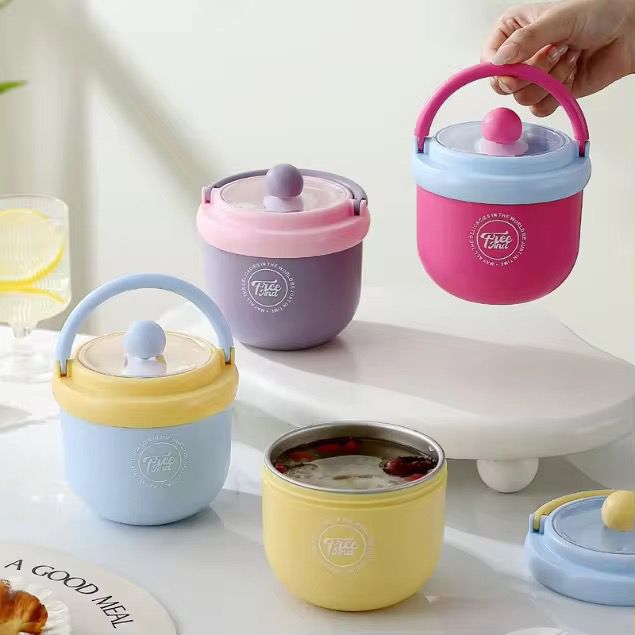 Kids Insulated Soup Lunch Box with Handle