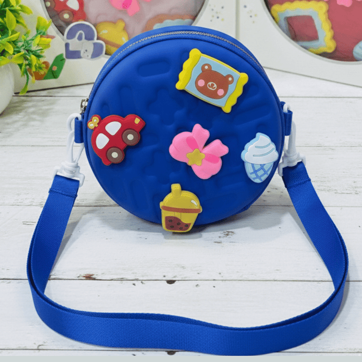 Kids Round Sling BagKids BagsCRAFTY CUDDLEBlue children&