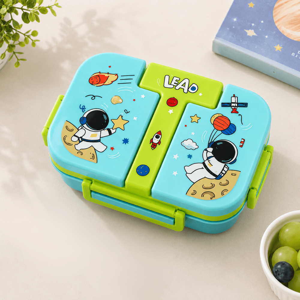Kids School Meal BoxStainless Steel Lunch BoxCrafty CuddleKids School Meal BoxGreen (Space)KidsLunchBox BentoLunchBox SchoolEssentials BackToSchool KidsTiffinBox LunchBoxForKids HealthyLunchIdeas SchoolLunch KidsProducts CraftyCuddleStationeryAddict