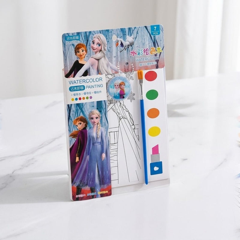 Kids Watercolor Painting Cards Set